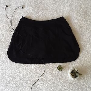 Black skort with pockets